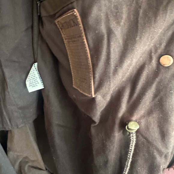 Low Rider Brown Duster Duck Cloth Oil Skin Waxed Cotton Trench Coat - Picture 14 of 16